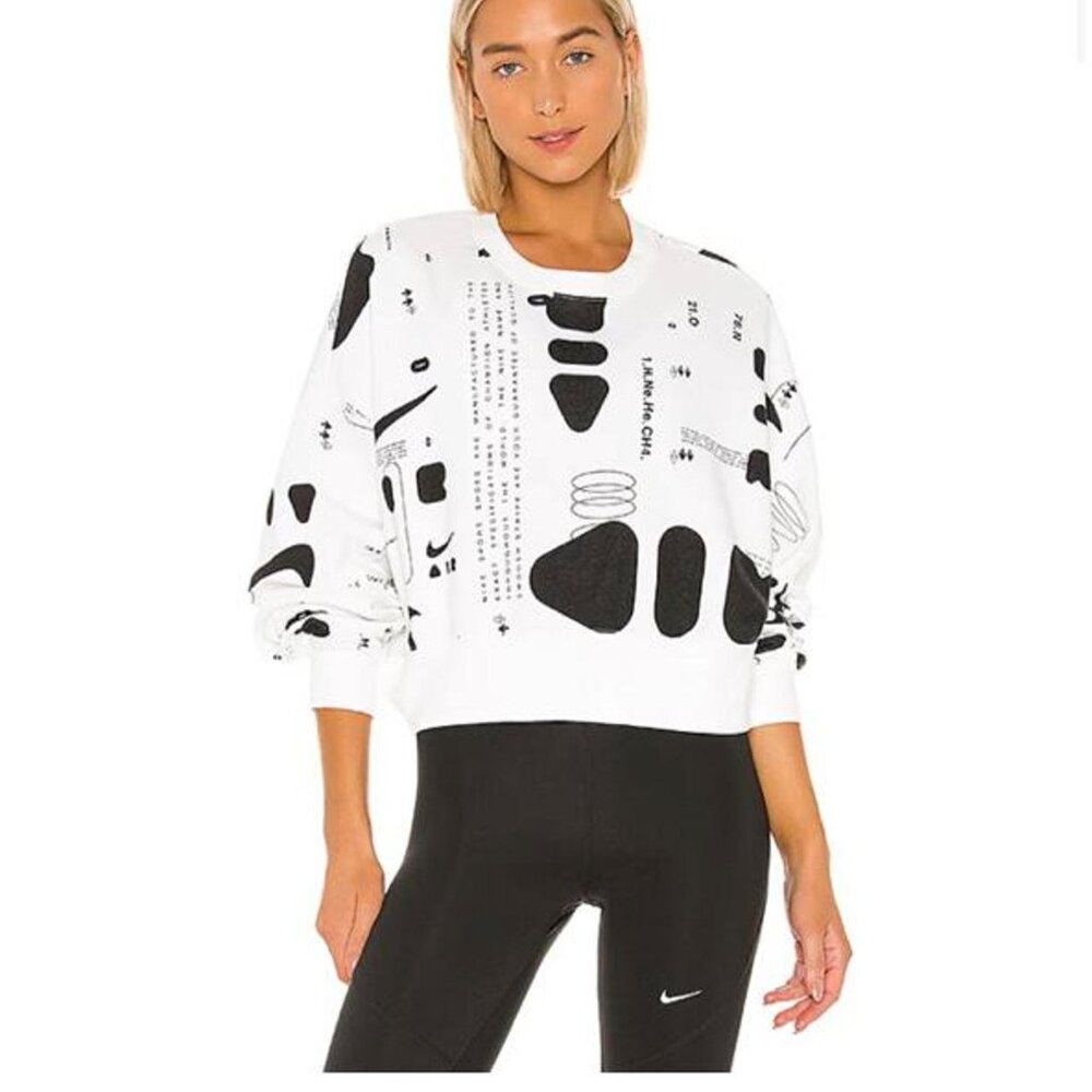 NIKE Future Air Aop Crew Sweater In White